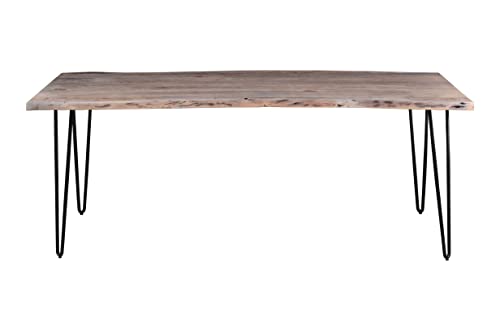 Jofran Nature's Live Edge Dining Table, 79', Slate #TOP26