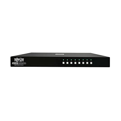 Image of Tripp Lite Secure KVM Switch 8-Port DVI, United States Government NIAP-Certified PP4.0 Security, Common Access Card (CAC) Port, 2K @ 60Hz Quality, TAA Compliant, 3-Year Warranty (B002-DV1AC8-N4)