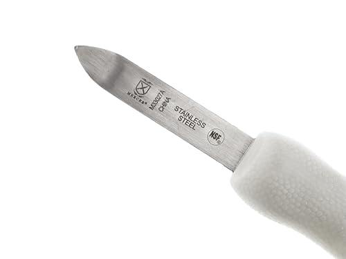 Image of Mercer Culinary New Haven Style Bent Tip Oyster Knife with Poly Handle, 2-3 /4 Inch, White