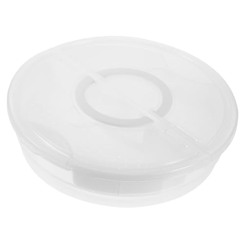 NAMOARLY Reusable Round Pizza Slice Holder Tortilla Container Handheld Dessert Carrying Box Easy to Clean and Portable