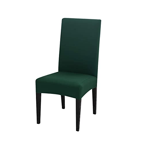WINS Housse de Chaise Extensible Housse de Chaise Salle a Manger Mariage Protection Chaise Protege chaises Salle a Manger Couvre chaises Vert foncé