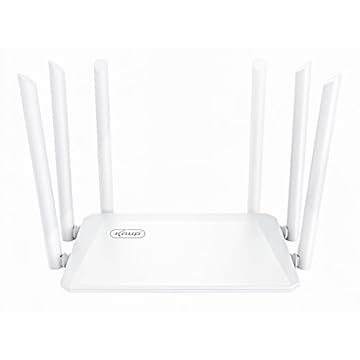 Roteador WiFi 5G Gigabit - Sinal Ultra Forte com 6 Antenas de 5dB, 3 Modos (Roteador/AP/Repetidor), Cobertura 300m Externas e 100m Internas -Velocidade Wi-FI de até 867 Mbps (5GHz) + 300 Mbps (2,4GHz)