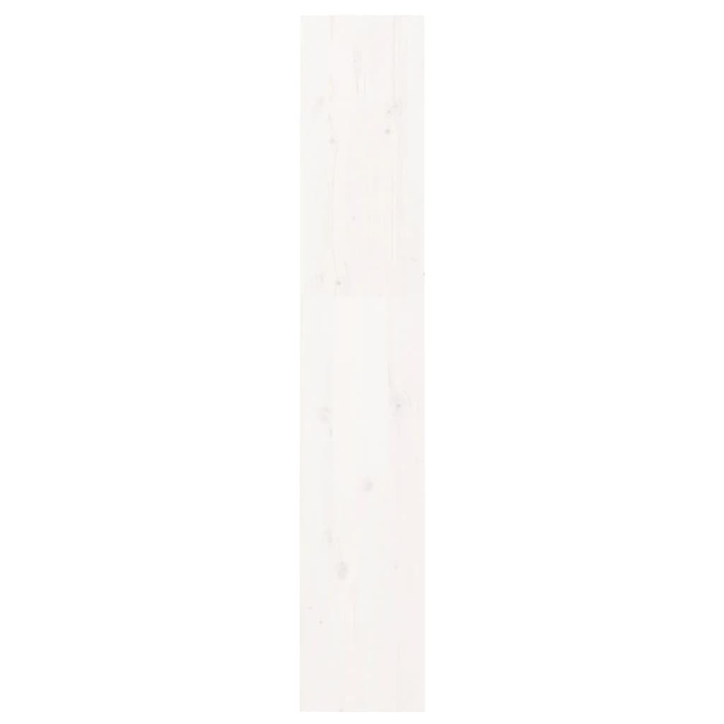 Regał na książki, ścianka działowa, biały, wielofunkcyjny regał na książki do przechowywania, 60 x 30 x 167,5 cm, lite drewno sosnowe