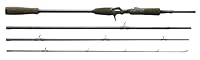 Savage Gear SG4 Fast Spiel Baitcast Reiserute - Leistungsstarke 4-teilige Angelrute zum Raubfischangeln | Reisefreundliches Design für Hecht und Barsch im Süß- und Salzwasser 2.21M 15-40G