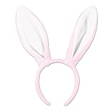 Beistle Soft-Touch Bunny Ears Pink & White