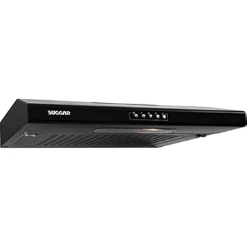 SUGGAR DEPURADOR DE AR SLIM C/MANTA 60CM PRETO 3 VELOCIDADES 220V DI602PT