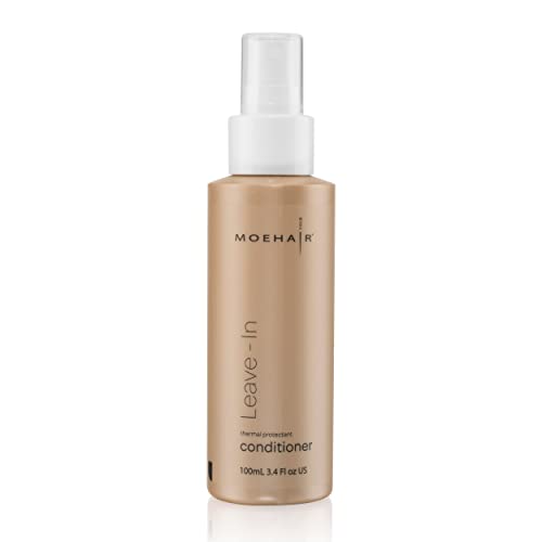 Moehair Travel Leave In Conditioner Hair Detangling Spray Smoothening Hair Spray | Travel Size 3.4 Fl Oz (Con-Leave-3.4Fl-101) | Sulfate And Paraben Free Color Safe, Thermal Protectant Leave In Conditioner For Curly Hair. #TOP7