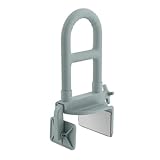 Medline Bathtub Safety Grab Bar, Shower Rail, Microban Antimicrobial Protection