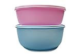 Original Tupperware Tupperware Kühlschrank Clarissa XXL 3L rosa + 4L hellblau Hit-Parade Panorama