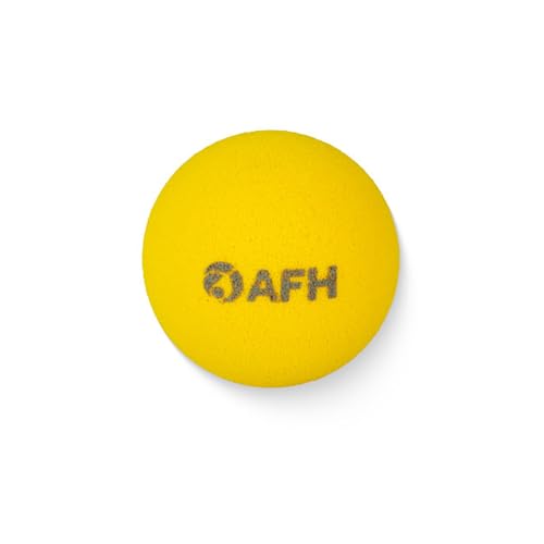 AFH Premium Schaumstoffball ohne Coating | Gelb | Verschiedene Größen (Ø 6 cm)