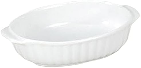 Set of 10 Western Ceramic, Single Item, Gratin with Red Handle, 7.3 x 4.5 x 1.6 inches (18.5 x 11.3 x 4 cm), Restaurant, Japanese Tableware, Restaurant, Commercial Use, Tableware