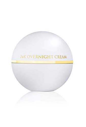 Orogold White Gold 24K Overnight Cream - Night Moisturizer with Gold, Shea Butter & Vitamin E - Deep Hydrating Cream for Soft-Looking Skin - 1.76 Oz