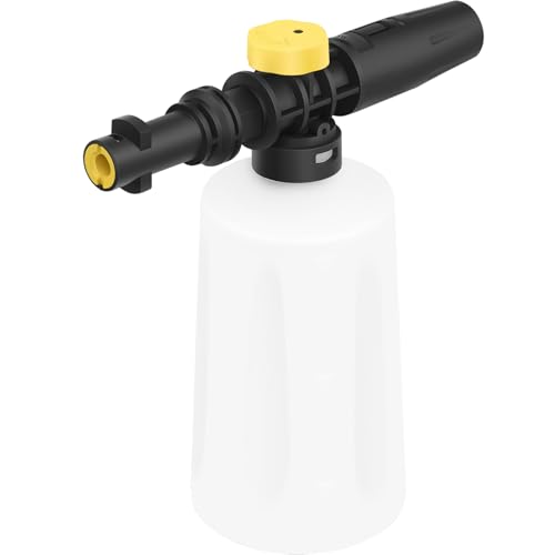 RUKHOOL Boquilla de Espuma para Kärcher K2 K3 K4 K5 K6 K7 Accesorios Repuestos Pulverizador Espuma Pistola Coche Limpieza 700ML Snow Foam Hidrolimpiadora Recambios