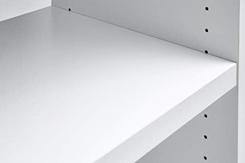 Amazon Brand - Movian Rouen 3-Drawer Corner Desk with 5-Storage Compartments, 152.4 x 120 x 75.3cm, White