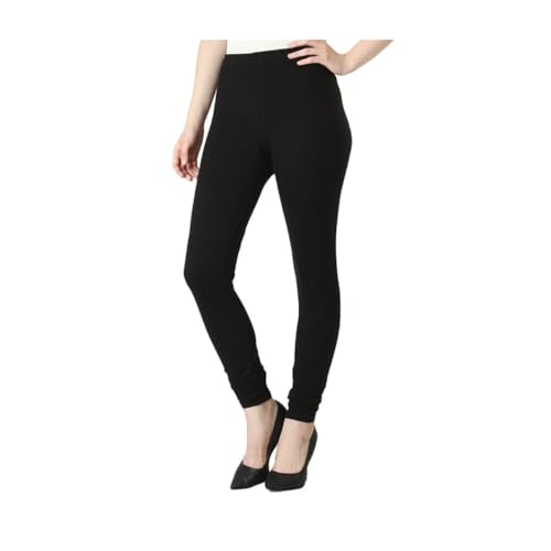 Image of Women's Slim Fit Cotton Lycra Churidar Leggings|Full Length|