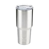 Mossy Oak Double Wall Stainless Steel Insulated Tumbler, 30 oz, Silver