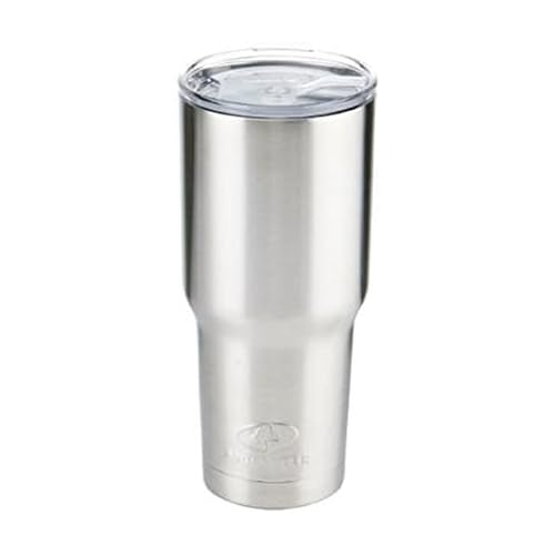 Mossy Oak Double Walled Stainless Steel Tumbler , 30-ounces, Silver