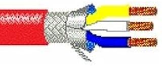 1348A 20 AWG 3C Stranded Overall Foil/TC Braid 78% Industrial Data Cable CC Link Certified CM - Red Belden (385FT)