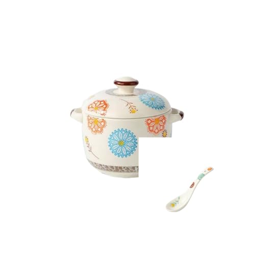 茶碗蒸し 蒸し碗 蒸し器 蓋付き 日本風 スープカップ デザートカップ スプーン付き 食器 うつわ 器 皿 お皿 陶器 水で温めて,おいしさを引き出します 陶器の鍋です (木綿刺?です,450ML)