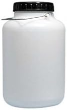 Water Bottle 10L Wide Mouth | PEHD Plastic Water Tank | Food Grade | Resistant and Reusable Bottle | Round Container with Plastic Handle and Lid