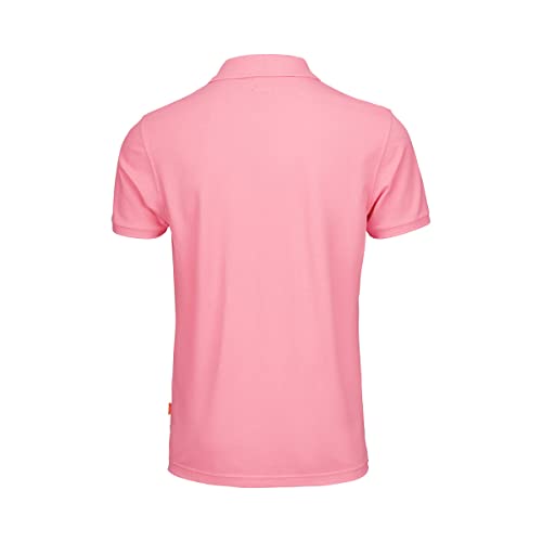 Image of SWIMS Sunnmore Polo Shirts for Men, Mens Short Sleeve Polo Tshirts, Casual Golf Collared Summer Tees, Quick Dry Sports Athletic 100% Pima Cotton Pique Slim Fit Basic T-Shirts (Blush Pink, M)