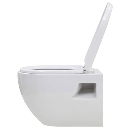 ZEYUAN Wand-WC, Toilette, Hänge Wc, Kloschüssel, Laufen Wc, Keramik Weiß – Bild 7