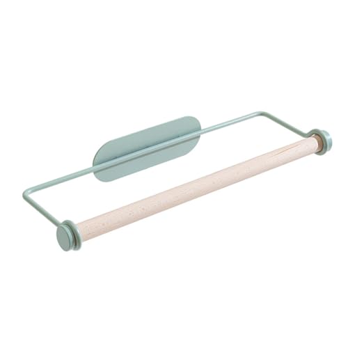 HOOTNEE 1PC Hanging Towel Mounted Tissue Holder for Kitchen Bathroom Punch Design Space Saving Adhesive Storage Finish