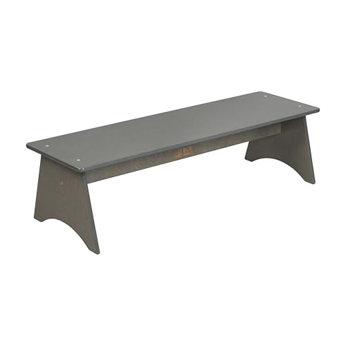 ECR4Kids Kiddo Bench, Kids Furniture, Grey Wash