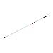 48in Folding Blind Cane, Aluminum Walking Stick with Red Reflective Tape, Rubber Handle and Wrist Strap