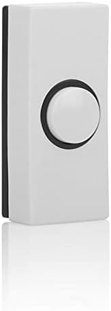 Byron 7910 Wired Bell Push, White, 2 Wire