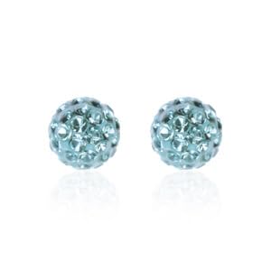 Sensitive by STUDEX Feuerball Ohrstecker 4 5-8mm ChirurgenstahlBlau Zircon Türkis (Türkis 4 50mm)