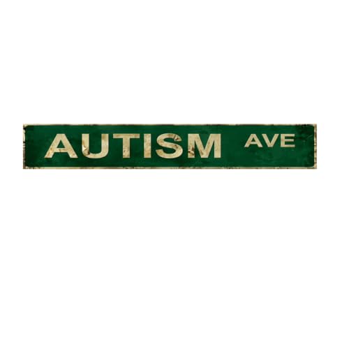 Autism Awareness Metal Sign, Rustic Aluminum Wall Decor Plaque - image 1