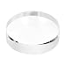 MECCANIXITY Clear Acrylic Solid Cylinder Round Display Riser, 0.6 inches (Height) x 2.4 inches (Diameter), for Showing Your Collectibles, Cosmetics