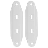 DIYEAH Soporte para Ruedas de Radiador Eléctrico de Aceite Base de Polea Móvil Metálica Blanca con 2 Piezas Repuestos para Calentador Interior Accesorio para Soporte de Calefactor