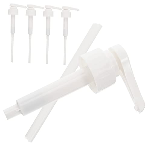 BRIGHTFUFU Bottle Pump for Coffee Syrup 5pcs Plastic Syrup Bottle Pumps Nozzle for Drinking Bottle