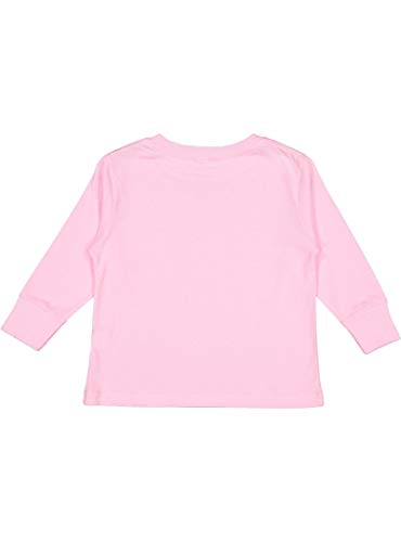 RABBIT SKINS Toddler 100% Cotton Fine Jersey Long Sleeve Tee, Pink, 2T