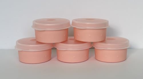 Tupperware Smidgets Set Of 5 Small Bowl Box Mini Containers Starlight Blush Pink