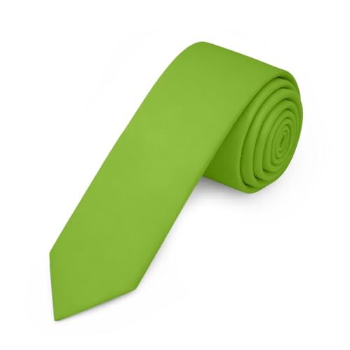 Image of Jacob Alexander Men's Skinny Width 2 inch Solid Color Tie