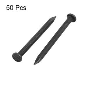 #US 1.5-inch Length Carbon Steel Point Tip Wall Cement Nail Black 50pcs