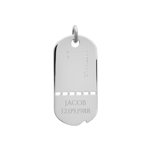 Médaille Militaire Gravée Tata Gisèle en Argent Rhodié avec Emballage Cadeau