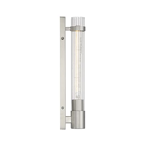 Image of Savoy House 9-996-1-SN Willmar Wall Sconce in Satin Nickel (5 inch W x 16 inch H)