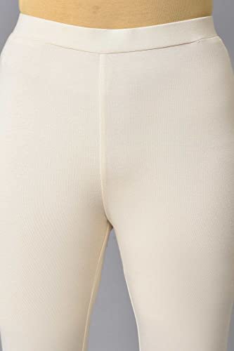 Image of W for Woman Women's Regular Fit High Rise Coral Cotton Jersey Tights