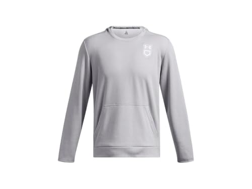 Sweat à capuche Under Armour gris clair chiné style utilitaire et épuré M - 3