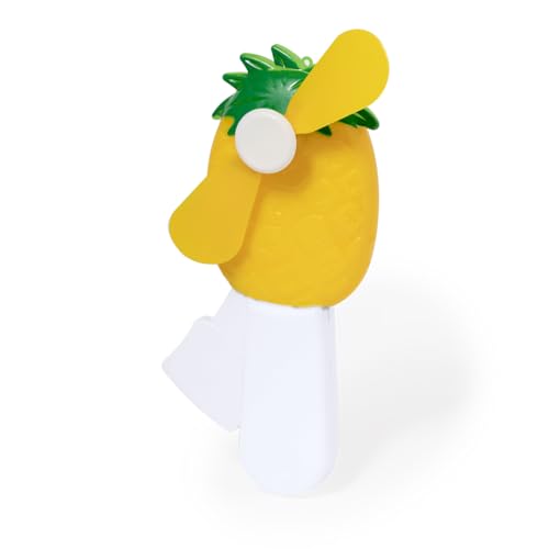 Begoon - Ventilador manual para niños, ventilador de mano, diseño fruta, lote de x2 (piñas).