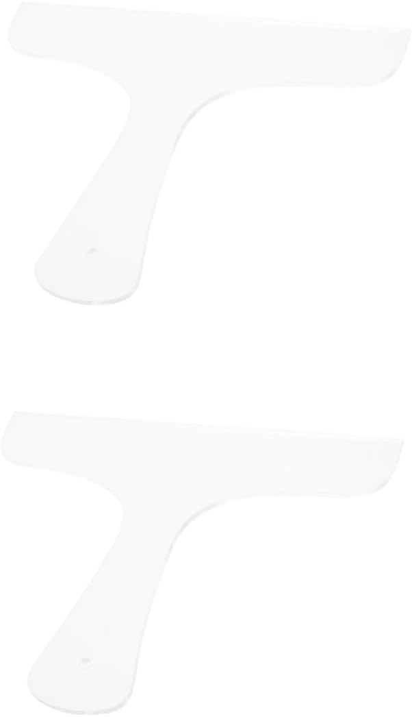 Gadpiparty 2pcs Acrylic Charcuterie Board Template Large Cutting Board Handle Stencil Woodworking Tool