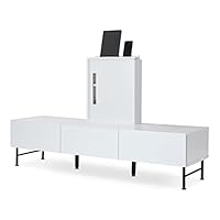 テレビ台　ローボード　150cm ホワイト テレビ台 テレビボード ホワイト 収納付き 150 TVB｜家具の通販