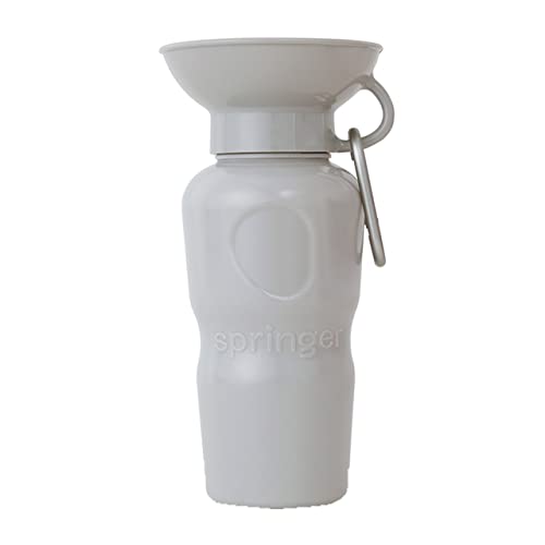 PET SELECT ペットセレクト ペット用水筒 AUTO PET MUG オートペットマグ 650ml 給水ボトル 皿 一体型 ウォーターボトル 犬 散歩 節水 お散歩グッズ お出かけ アウトドア レジャー ランニング ドッグラン ペット用 ペットグッズ 犬用品 猫グッズ PETSELECT ペットセレクト petselect by nihonikuji (クールグレー)