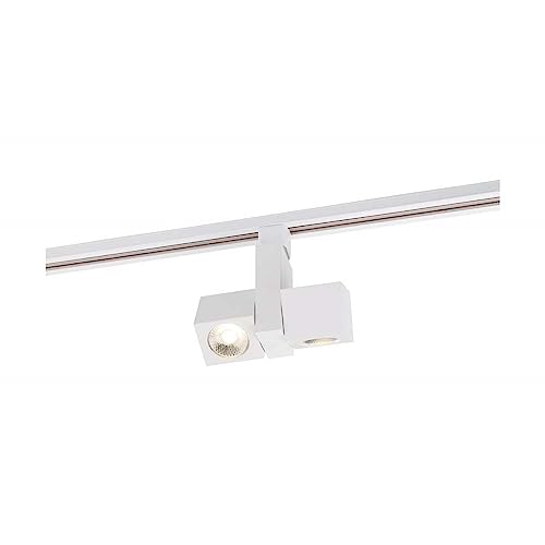Nuvo Lighting Th487 Led Square Dual Track Head, White, 6.75" X 2.375", 36-Degree Beam #TOP26
