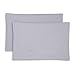 Housse de Coussin 50x80 Lot de 2 Taie d'Oreiller Décoratives Revêtement Extérieur 100% Coton Effet Soie Anti-Acariens Hypoallergénique Lavable Double Face pour Lit et Chaise de Meubles Modernes
