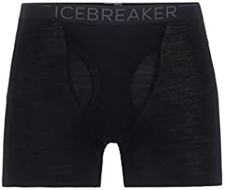 Icebreaker Merino Men's Mens 175 Everyday Boxers, Black, L
